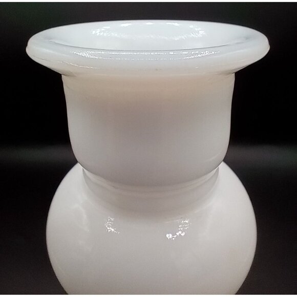 EO Brody Co White Milk Glass Candlestick Flower Bud Vase M-118 Vintage 8 Inch - Picture 7 of 16